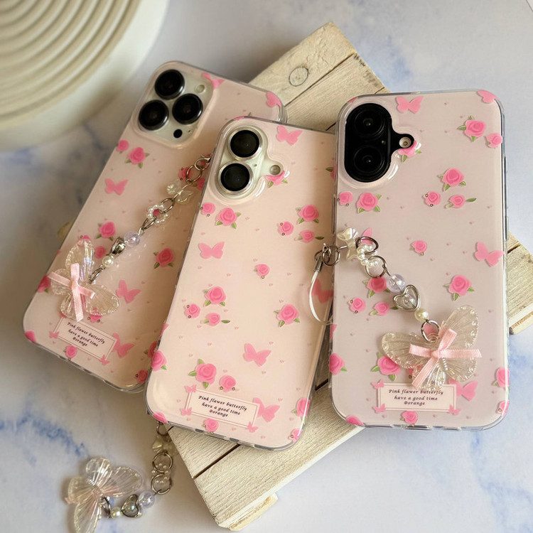 کاور قاب یاران مدل Flower مناسب برای گوشی موبایل اپل iPhone 16 Pro به همراه بنداویز