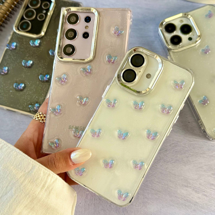 کاور قاب یاران مدل پروانه مناسب برای گوشی موبایل اپل iPhone 15