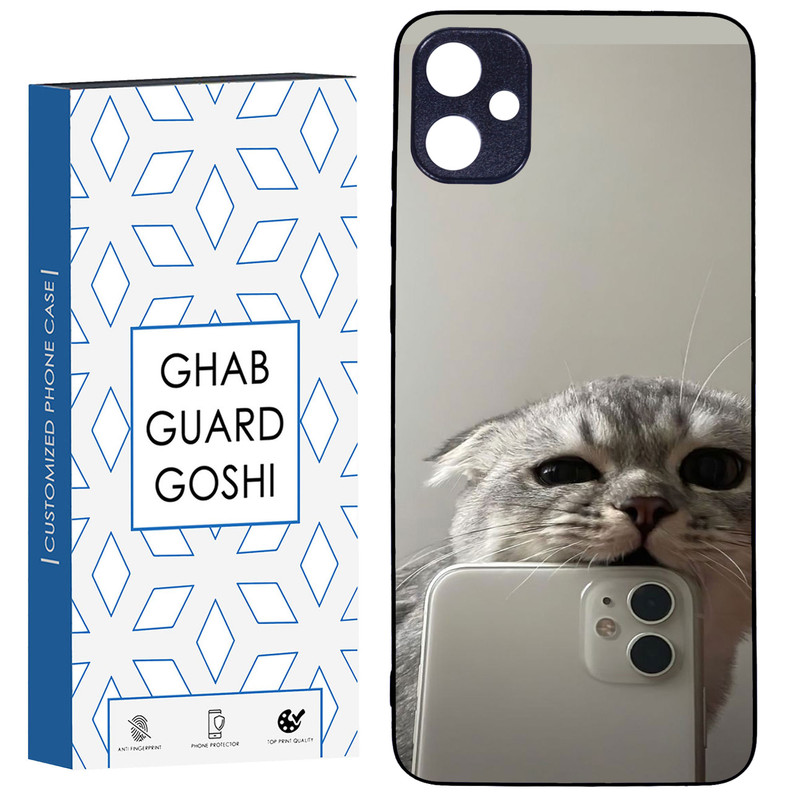 کاور قاب گارد گوشی طرح گربه سلفی کد TPU-206 مناسب برای گوشی موبایل سامسونگ Galaxy A05