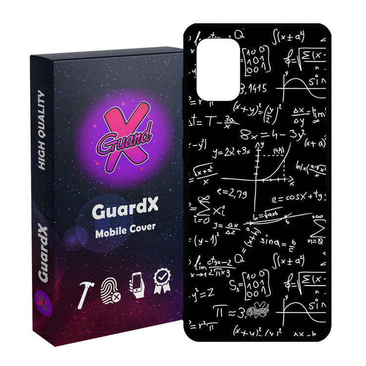 کاور گارد ایکس طرح ریاضی مدل Glass10528 مناسب برای گوشی موبایل سامسونگ Galaxy A31