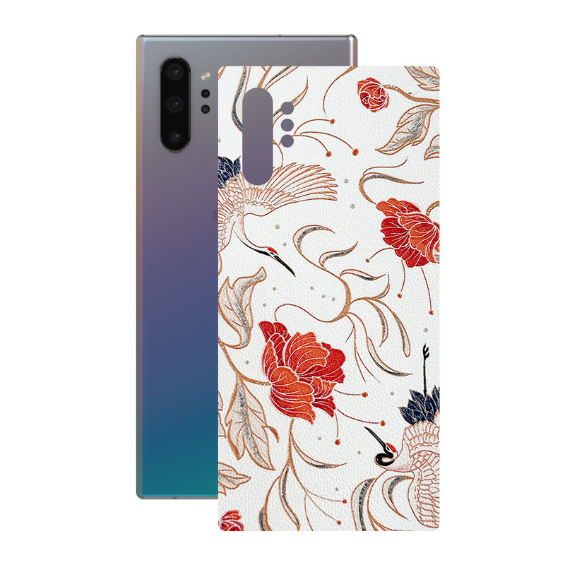 برچسب پوششی ریمکس مدل Leth طرح گل مناسب برای گوشی موبایل سامسونگ Galaxy Note 10 Plus