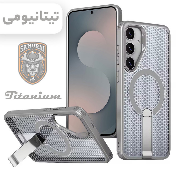 کاور سامورایی مدل Cool Stand مناسب برای گوشی موبایل سامسونگ Galaxy S25 FE