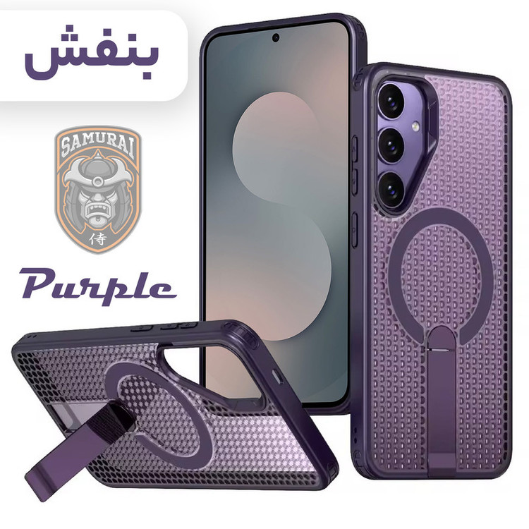 کاور سامورایی مدل Cool Stand مناسب برای گوشی موبایل سامسونگ Galaxy S25 FE