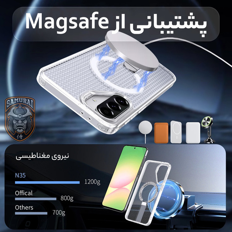 کاور سامورایی مدل Cool Stand مناسب برای گوشی موبایل سامسونگ Galaxy A56