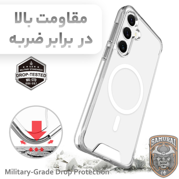 کاور سامورایی مدل Akio مناسب برای گوشی موبایل سامسونگ Galaxy S25 FE
