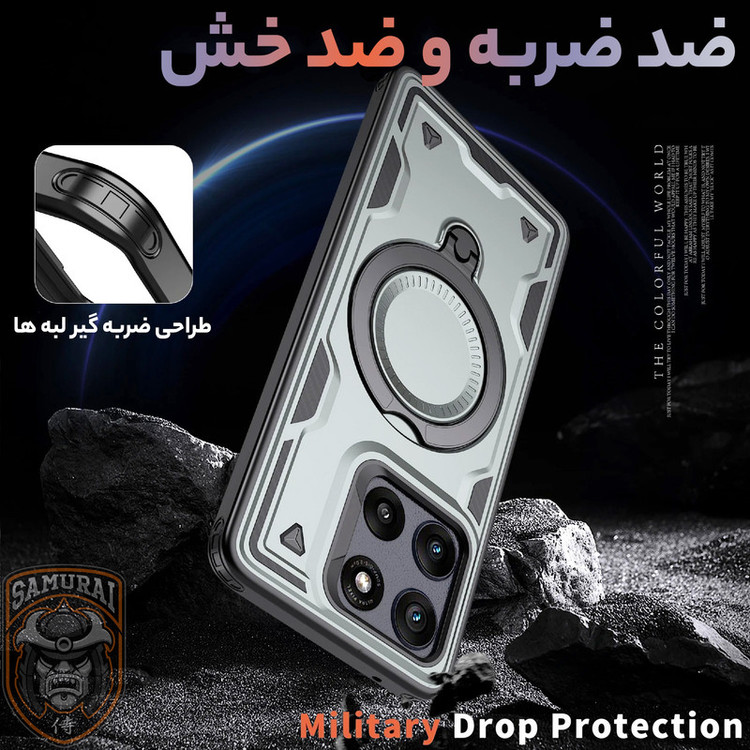کاور سامورایی مدل Standra مناسب برای گوشی موبایل موتورولا Edge 60 / موتورولا Edge 60 Pro / موتورولا Edge 60 Fusion
