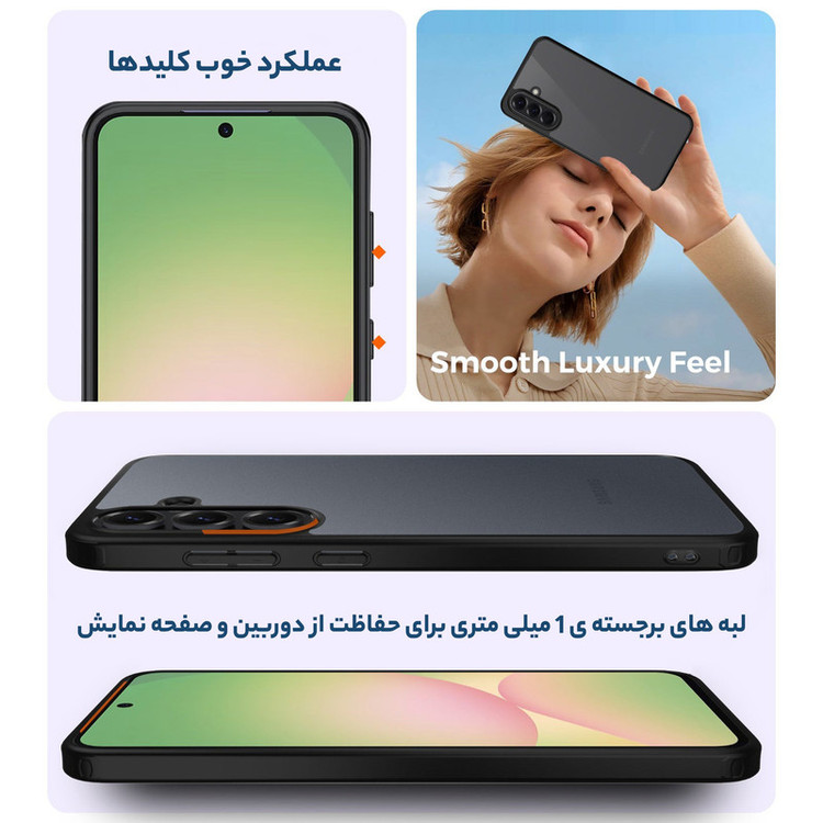 کاور سامورایی مدل Specter مناسب برای گوشی موبایل سامسونگ Galaxy A56 / Galaxy A56 5G
