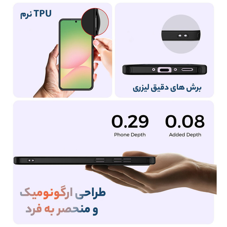 کاور سامورایی مدل Specter مناسب برای گوشی موبایل سامسونگ Galaxy A56 / Galaxy A56 5G