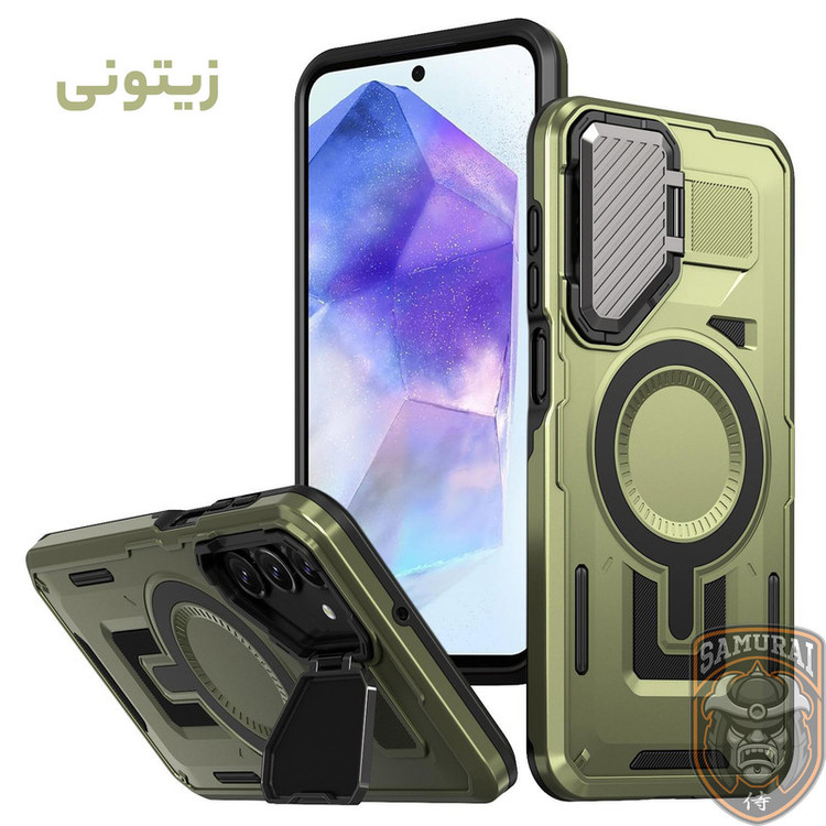 کاور سامورایی مدل Predator مناسب برای گوشی موبایل سامسونگ Galaxy A55 / Galaxy A55 5G