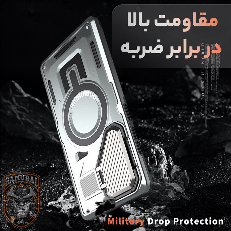 کاور سامورایی مدل Predator مناسب برای گوشی موبایل سامسونگ Galaxy S25 FE