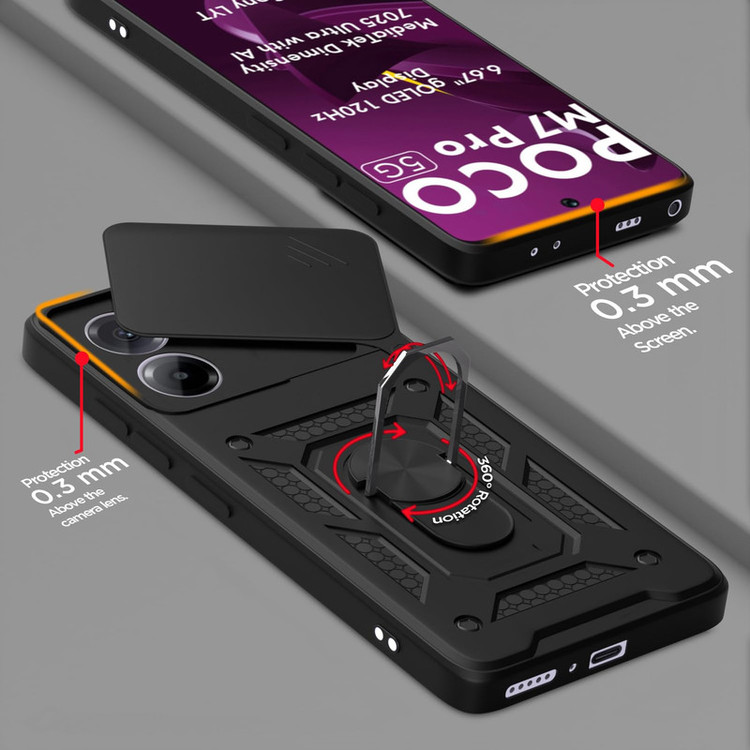 کاور گاردتک اساک مدل Defender Armor مناسب برای گوشی موبایل شیائومی Poco M7 Pro 5G