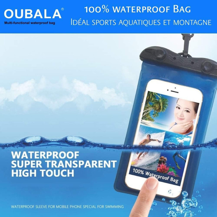کاور ضدآب اوبالا مدل IPX8 مناسب برای گوشی موبایل تا سایز 7.2 اینچ