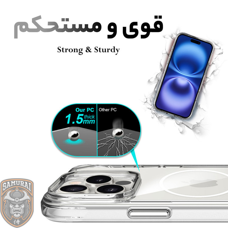 کاور سامورایی مدل Apex مناسب برای گوشی موبایل اپل iPhone 16