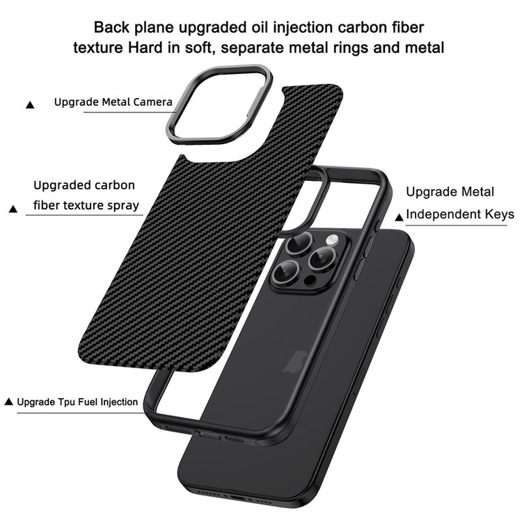 کاور سامورایی مدل Aaramid Fiber مناسب برای گوشی موبایل اپل iPhone 15 Pro Max