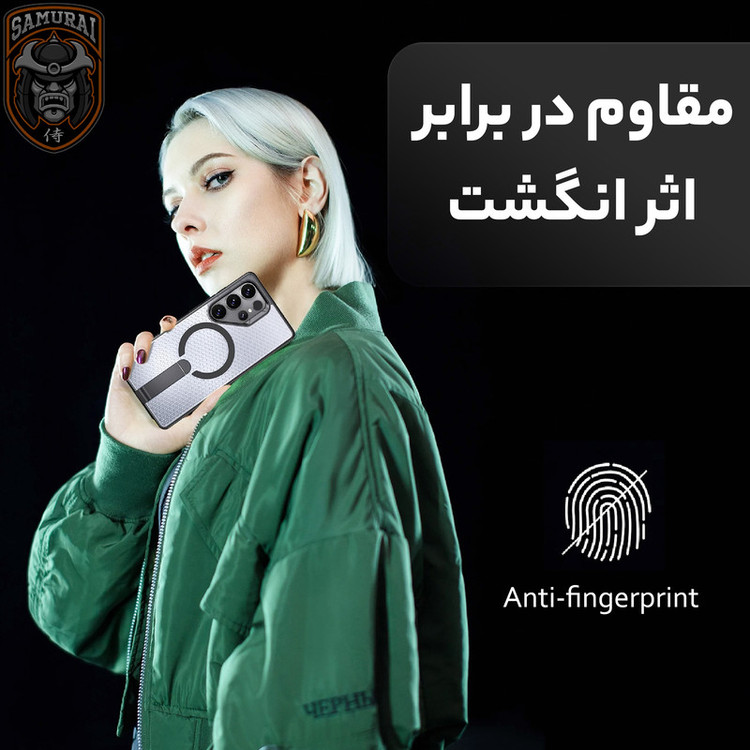 کاور سامورایی مدل Cool Stand مناسب برای گوشی موبایل سامسونگ Galaxy S25 Ultra