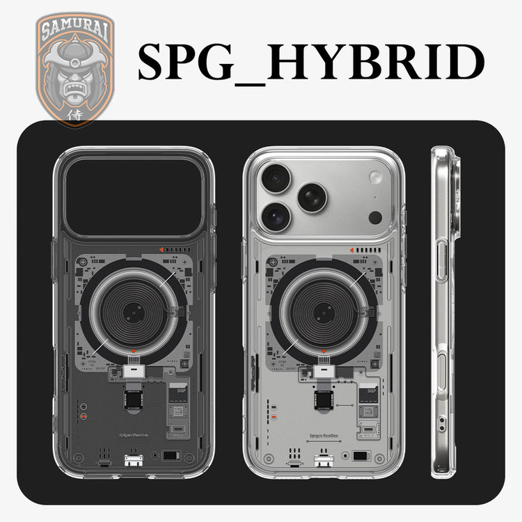 کاور سامورایی مدل SPG-Hybrid مناسب برای گوشی موبایل اپل iPhone 17 Pro Max