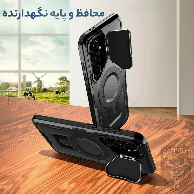 کاور سامورایی مدل Predator مناسب برای گوشی موبایل سامسونگ Galaxy A56 / Galaxy A56 5G