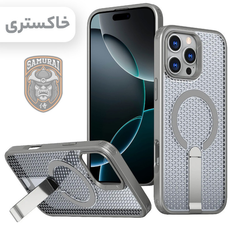 کاور سامورایی مدل Cool Stand مناسب برای گوشی موبایل اپل iPhone 16 Pro Max