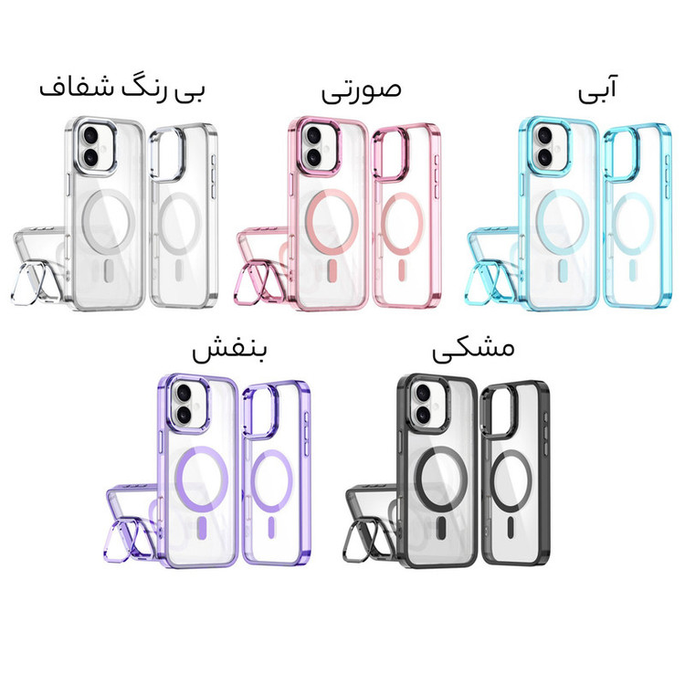 کاور سامورایی مدل Crystal Stand مناسب برای گوشی موبایل اپل iPhone 16