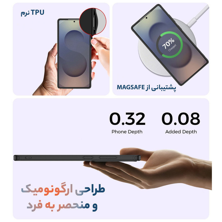 کاور سامورایی مدل Specter مناسب برای گوشی موبایل سامسونگ Galaxy S25 Ultra
