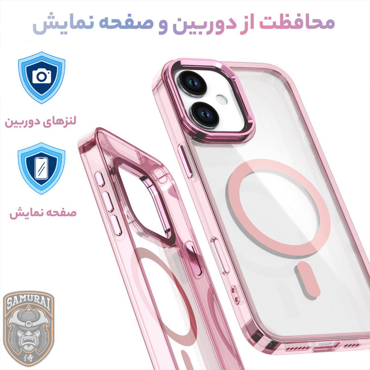 کاور سامورایی مدل Crystal Stand مناسب برای گوشی موبایل اپل iPhone 17