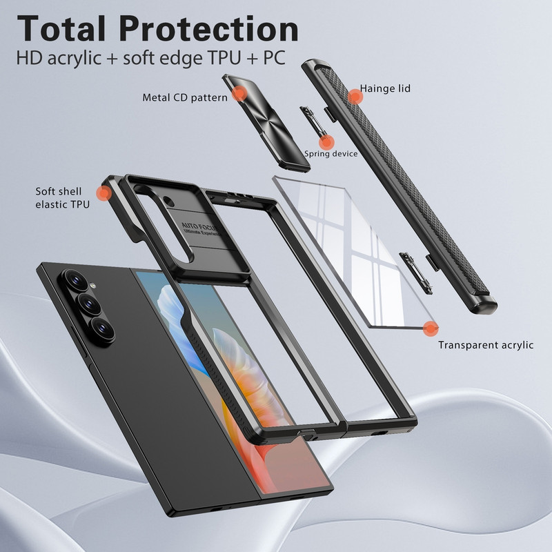 کاور بادیگارد مدل Warrior مناسب برای گوشی موبایل سامسونگ Galaxy Z Fold 6