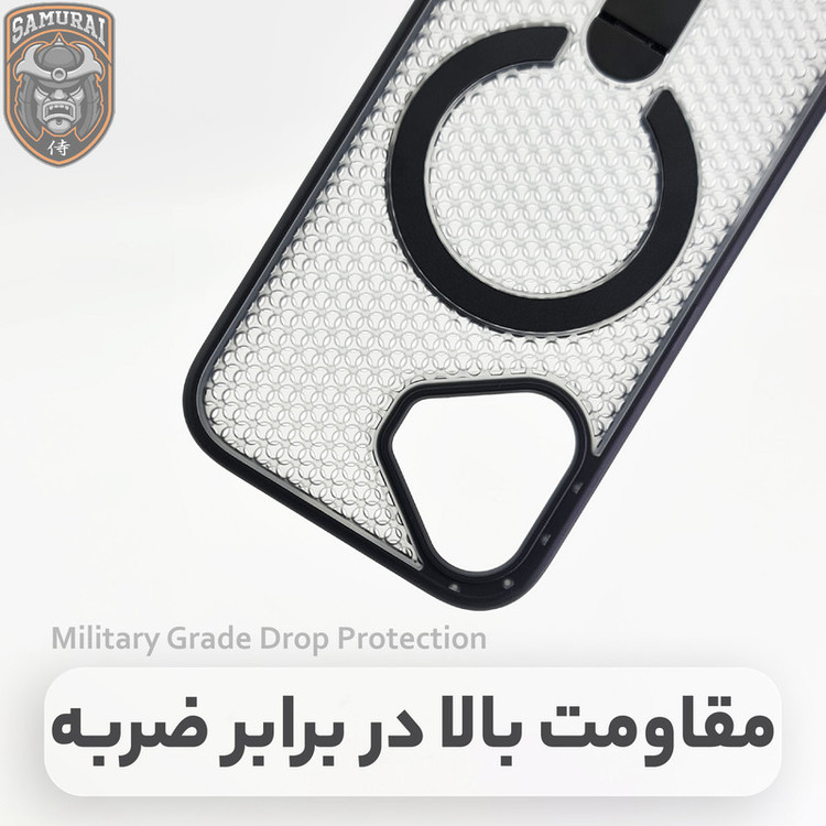 کاور سامورایی مدل Cool Stand مناسب برای گوشی موبایل اپل iPhone 16