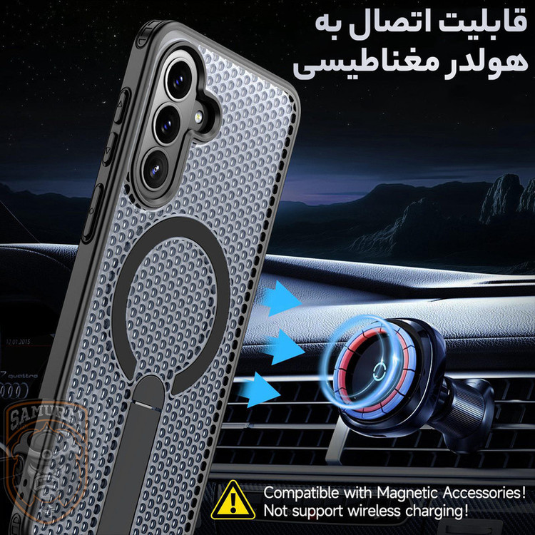 کاور سامورایی مدل Cool Stand مناسب برای گوشی موبایل سامسونگ Galaxy A57 5G