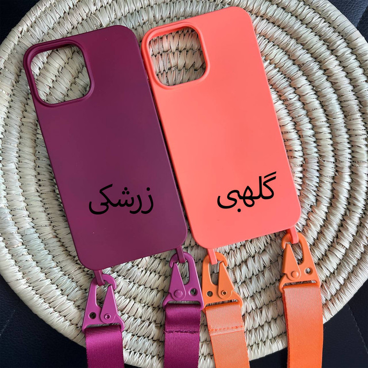 کاور مدل لندیارد مناسب برای گوشی موبایل اپل iphone 14 pro / 13 pro به همراه بند