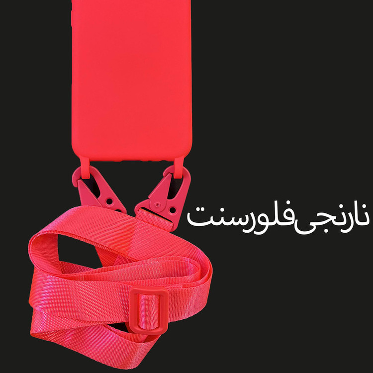کاور مدل لندیارد مناسب برای گوشی موبایل اپل iphone 14 pro / 13 pro به همراه بند