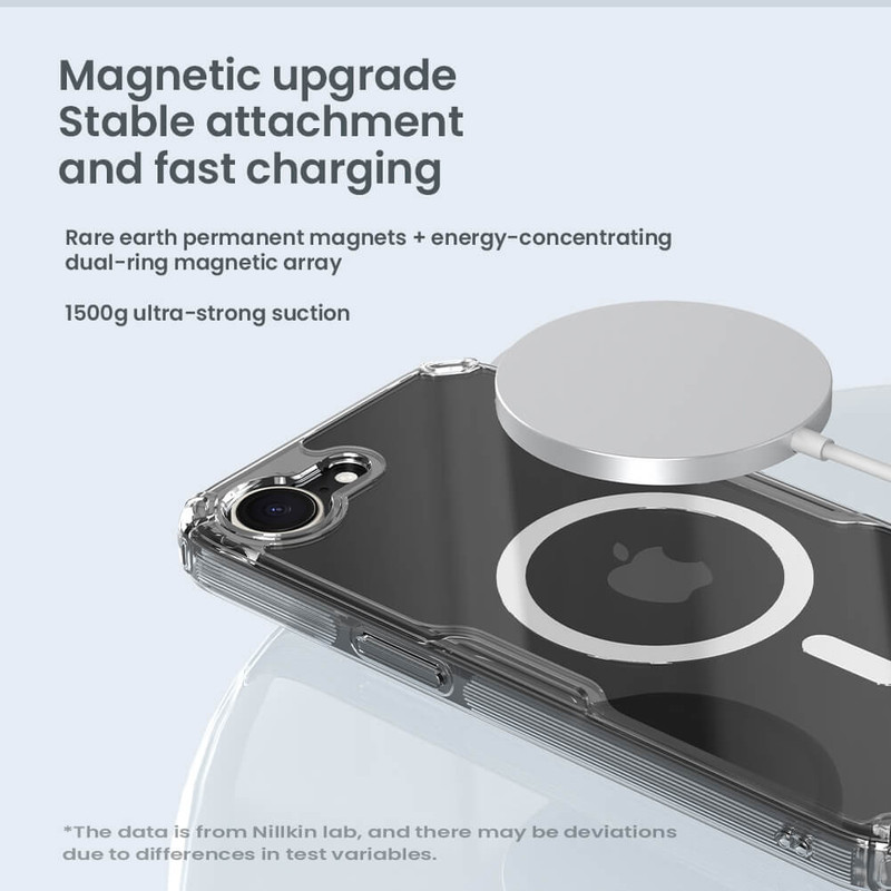 کاور نیلکین مدل Nature TPU Pro Magnetic مناسب برای گوشی موبایل اپل iPhone 16e