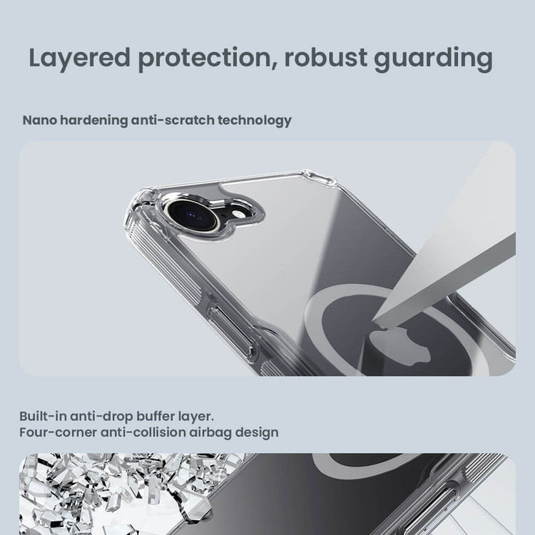 کاور نیلکین مدل Nature TPU Pro Magnetic مناسب برای گوشی موبایل اپل iPhone 16e