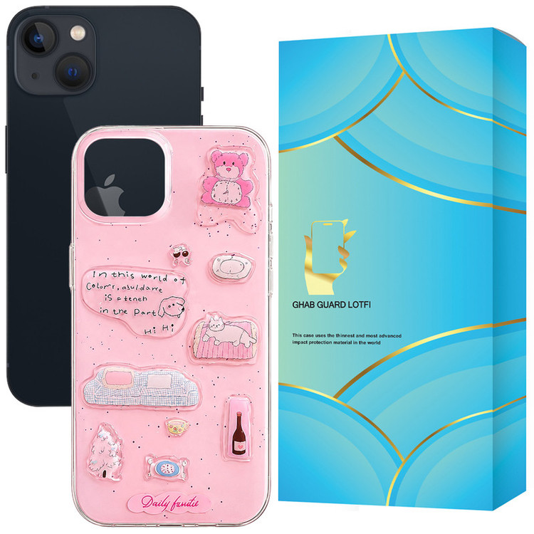 کاور قاب گارد مدل PNKDL مناسب برای گوشی موبایل اپل iPhone 13
