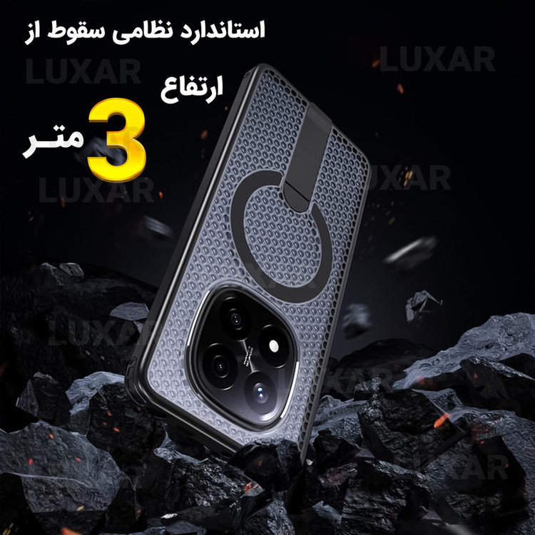 کاور لوکسار مدل AirMag مناسب برای گوشی موبایل شیائومی Note 14 Pro 5G / Poco X7 / Note 14 Pro 4G