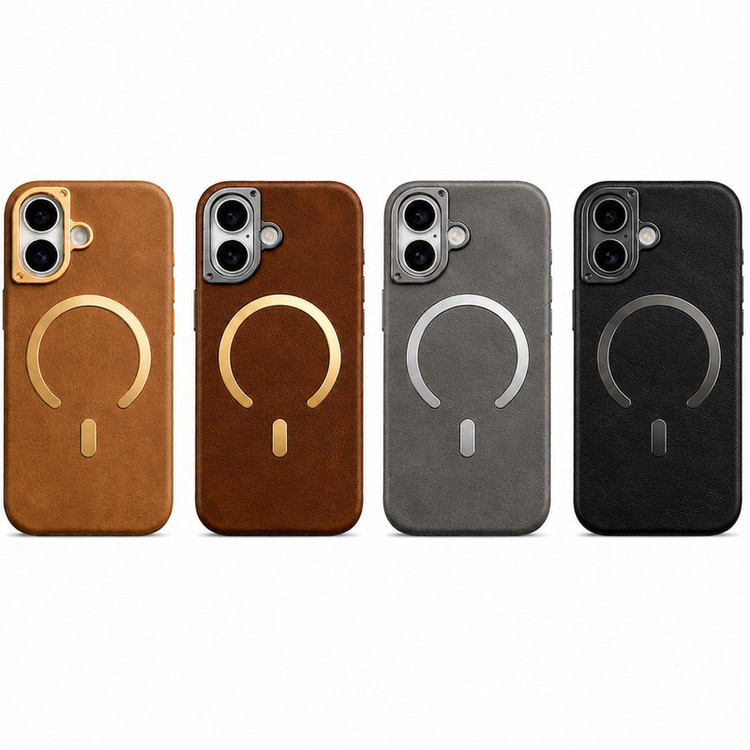 کاور مدل چرمی مگ سیف دار مناسب برای گوشی موبایل اپل iphone 16