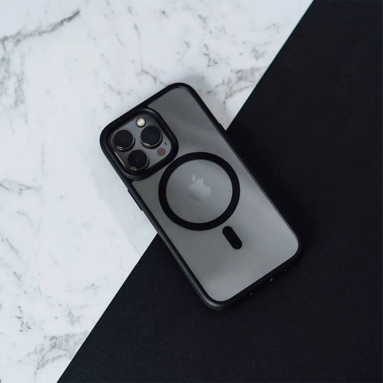 کاور اسپیگن مدل ultra hybrid magsafe blk مناسب برای گوشی موبایل اپل iphone 15 promax