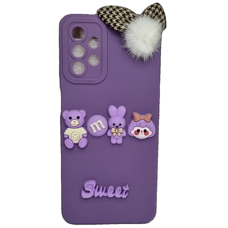کاور طرح عروسکی برجسته مدل sweet مناسب برای گوشی موبایل سامسونگ Galaxy A32 4G