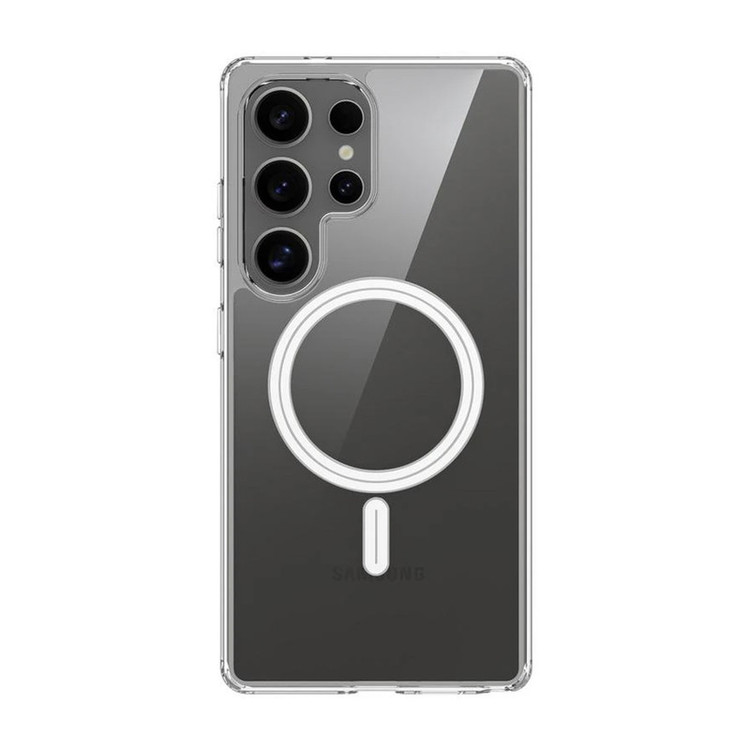 کاور هاپلایت مدل MagSafe Clear HL مناسب برای گوشی موبایل سامسونگ Galaxy S24 Ultra به همراه محافظ صفحه نمایش گوشی و محافظ لنز دوربین