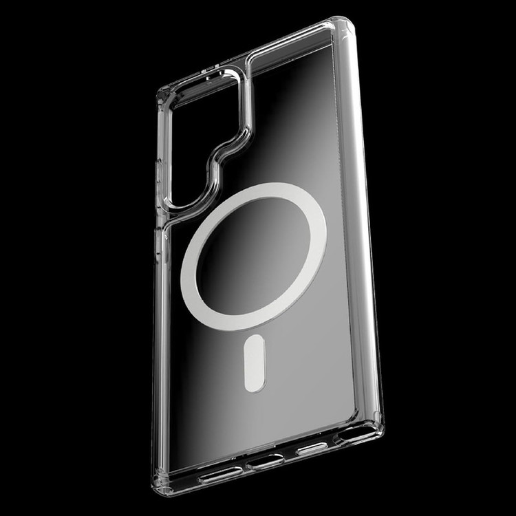 کاور هاپلایت مدل MagSafe Clear HL مناسب برای گوشی موبایل سامسونگ Galaxy S24 Ultra به همراه محافظ صفحه نمایش گوشی و محافظ لنز دوربین
