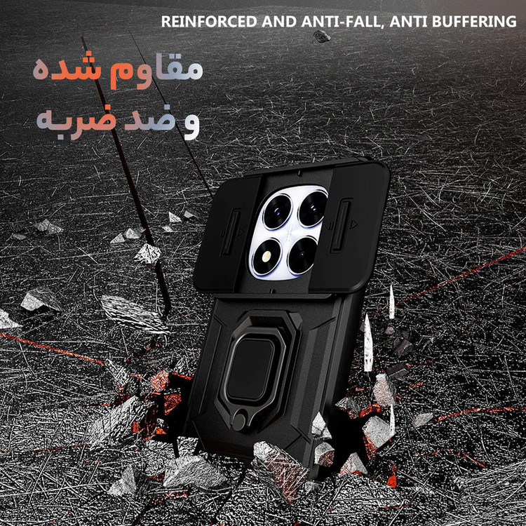 کاور سامورایی مدل Shockproof مناسب برای گوشی موبایل شیائومی Redmi Note 15 Pro 4G