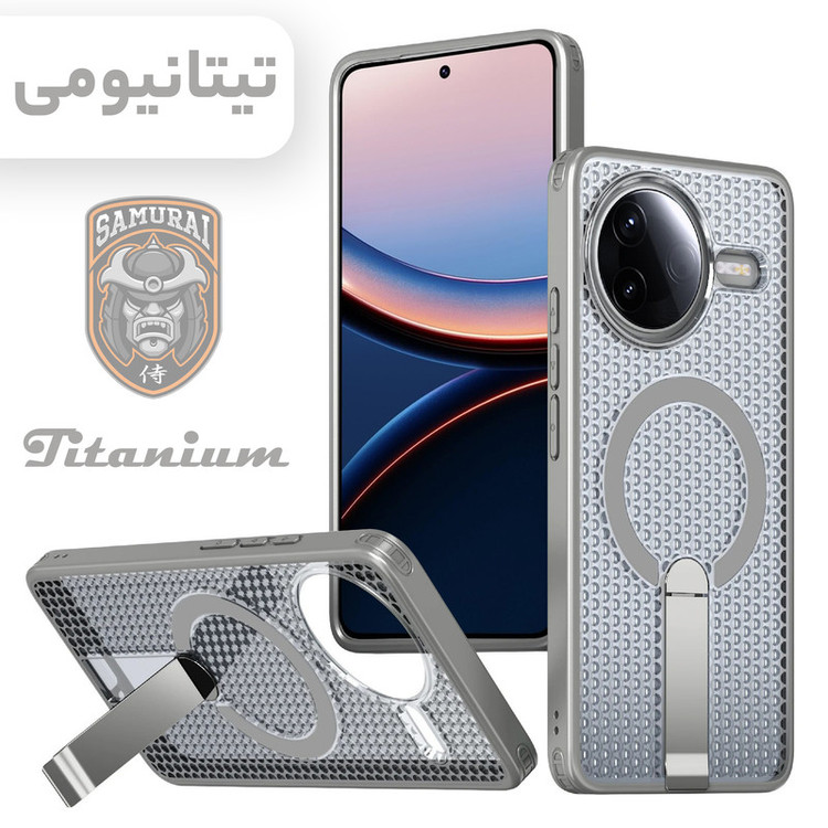 کاور سامورایی مدل Cool Stand مناسب برای گوشی موبایل شیائومی Poco F7 Pro / شیائومی Poco F7 Ultra