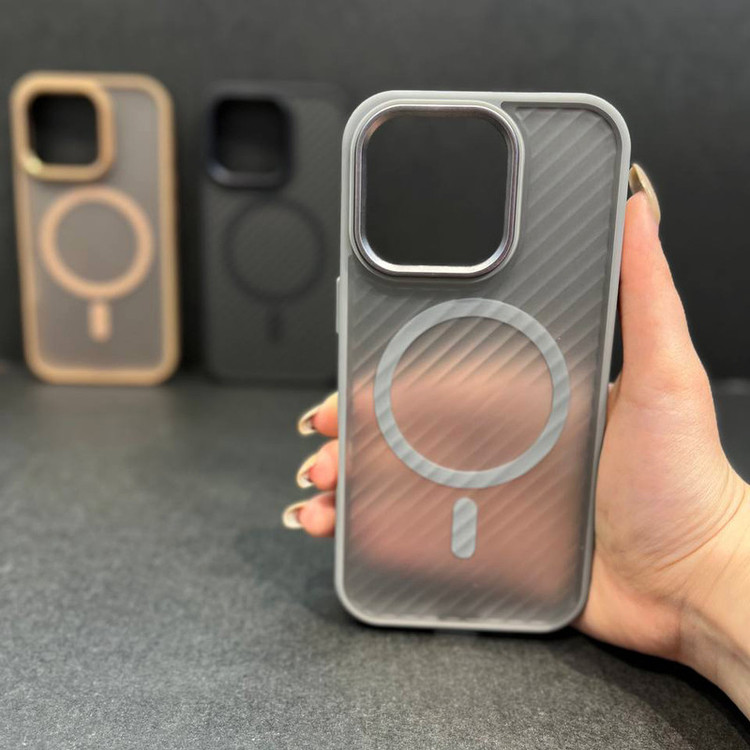 کاور مدل مگ سیف دار شیار دار مناسب برای گوشی موبایل اپل IPHONE 16 PRO