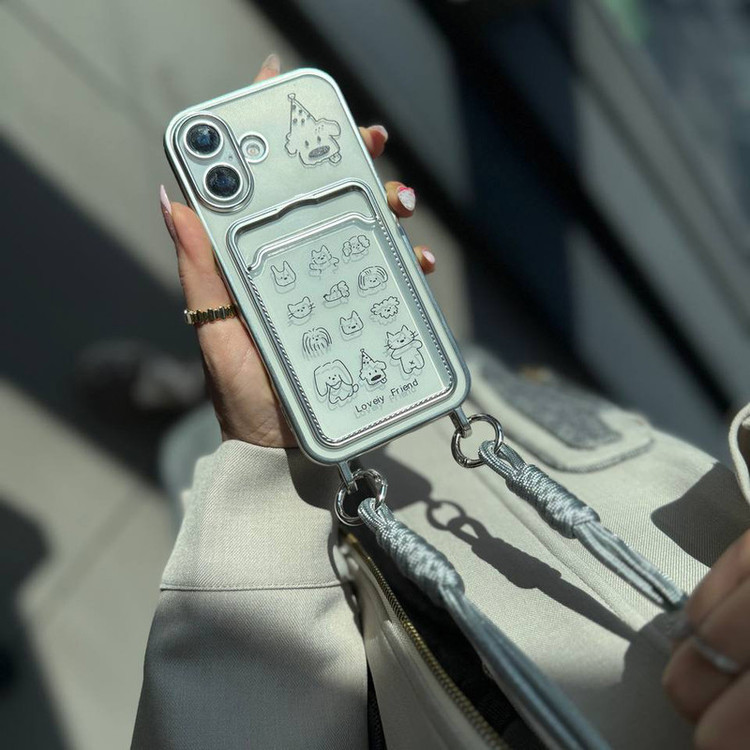 کاور قاب یاران مدل Lovly مناسب برای گوشی موبایل اپل iPhone 15pro به همراه بند