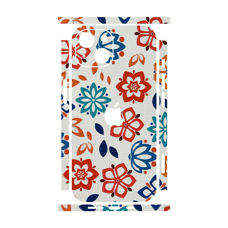 برچسب پوششی ریمکس مدل Leth طرح گل مناسب برای گوشی موبایل اپل iPhone 13