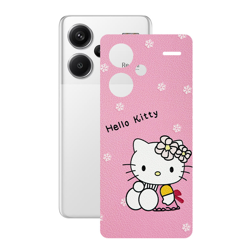 برچسب پوششی ریمکس مدل Leth طرح هلو کیتی مناسب برای گوشی موبایل شیائومی Redmi Note 13 Pro Plus