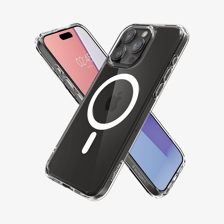 کاور اسپیگن مدل ultra hybrid magsafe مناسب برای گوشی موبایل اپل iphone 15pro