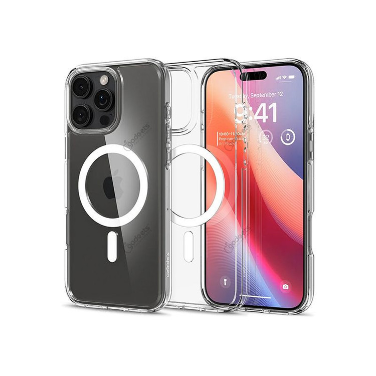 کاور اسپیگن مدل ultra hybrid magsafe مناسب برای گوشی موبایل اپل iphone 15pro