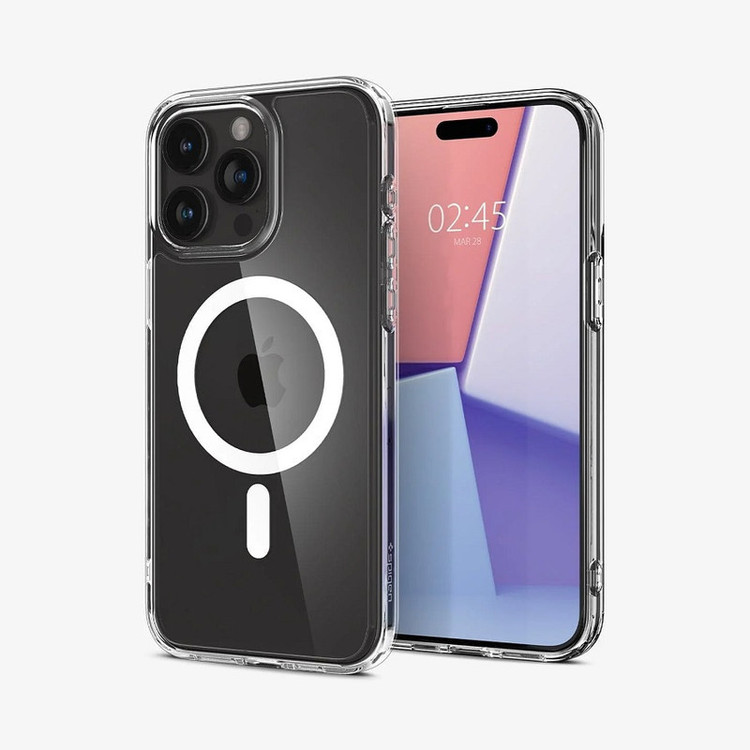 کاور اسپیگن مدل ultra hybrid magsafe مناسب برای گوشی موبایل اپل iphone 15pro