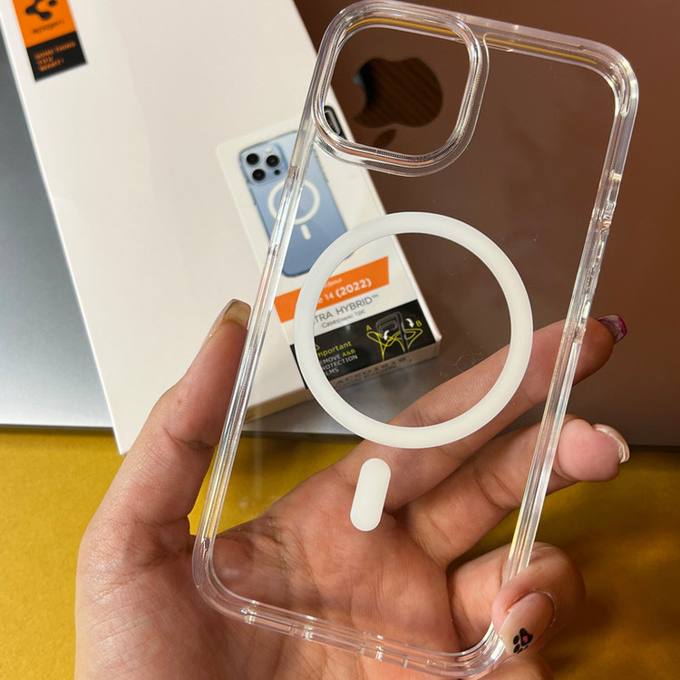 کاور اسپیگن مدل ultra hybrid magsafe مناسب برای گوشی موبایل اپل iphone 15pro