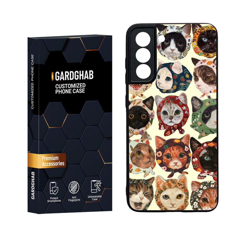 کاور گارد قاب مدل دور ژله ای پشت گلس فانتزی مناسب برای گوشی موبایل سامسونگ Galaxy S21 FE